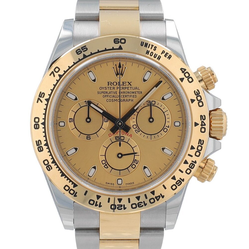 B&P Rolex Daytona 116503 40mm Champagne Luminous Dial Tachymeter Bezel Oyster
